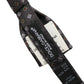 Dolce & Gabbana Men Dark Gray Geometric Adjustable Bow Tie