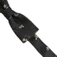 Dolce & Gabbana Men Black Floral Silk Adjustable Neck Papillon Bow Tie
