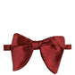 Dolce & Gabbana Men Red 100% Silk Adjustable Neck Papillon Bow Tie
