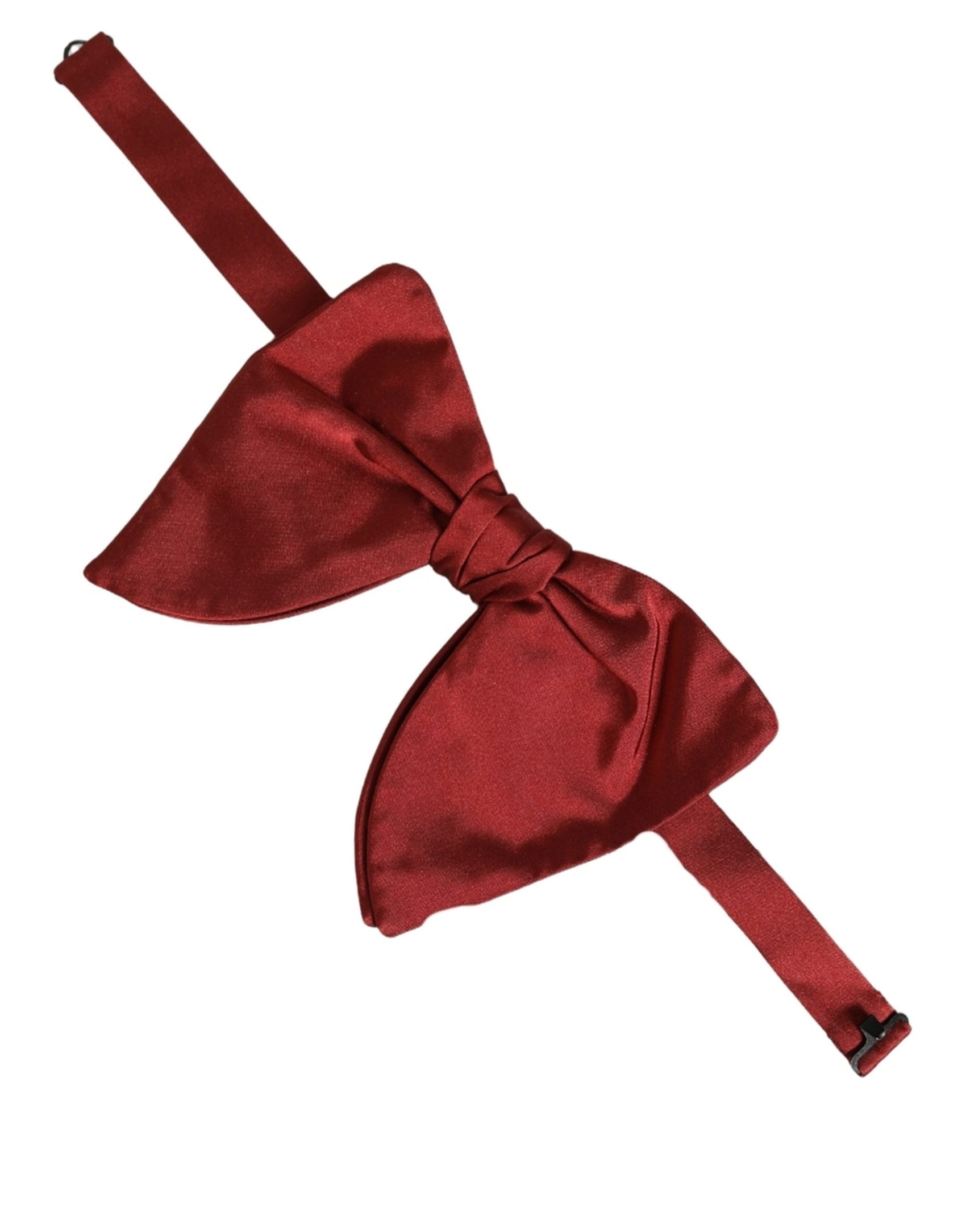 Dolce & Gabbana Men Red 100% Silk Adjustable Neck Papillon Bow Tie