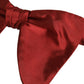 Dolce & Gabbana Men Red 100% Silk Adjustable Neck Papillon Bow Tie