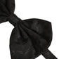 Dolce & Gabbana Men Black Patterned Adjustable Neck Papillon Bow Tie