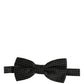 Dolce & Gabbana Men Black White PolkaDot Adjustable Bow Tie