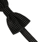 Dolce & Gabbana Men Black White PolkaDot Adjustable Bow Tie