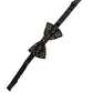 Dolce & Gabbana Men Black Star 100% Silk Adjustable Neck Papillon Bow Tie