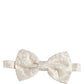 Dolce & Gabbana Men White Floral Silk Adjustable Neck Papillon BowTie