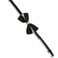 Dolce & Gabbana Black Silver 100% Silk Adjustable Neck Papillon Bow Tie