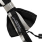 Dolce & Gabbana Black Silver 100% Silk Adjustable Neck Papillon Bow Tie
