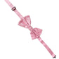 Dolce & Gabbana Men Pink 100% Silk Adjustable Neck Papillon Bow Tie