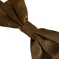 Dolce & Gabbana Men Brown 100% Silk Adjustable Neck Papillon Bow Tie