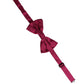 Dolce & Gabbana Men Burgundy Silk Adjustable Neck Papillon Bow Tie