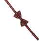 Dolce & Gabbana Men Bordeaux Floral Adjustable Neck Papillon Bow Tie