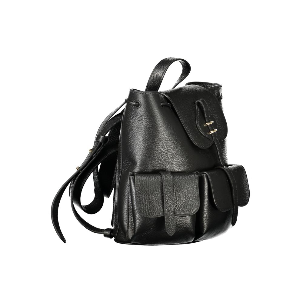 Coccinelle Nero Leather Women's Backpack