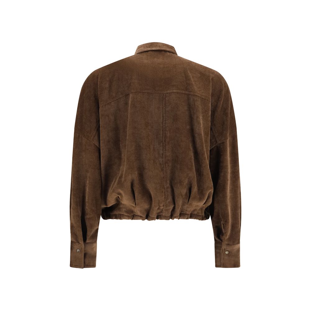 Brunello Cucinelli Brown Viscose Shirt