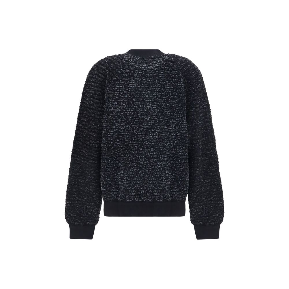 Balmain Black Viscose Bomber