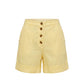 Trussardi Jeans Yellow Flax Women Shorts
