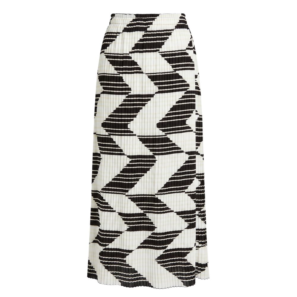 Trussardi Jeans White Polyester Women Skirt