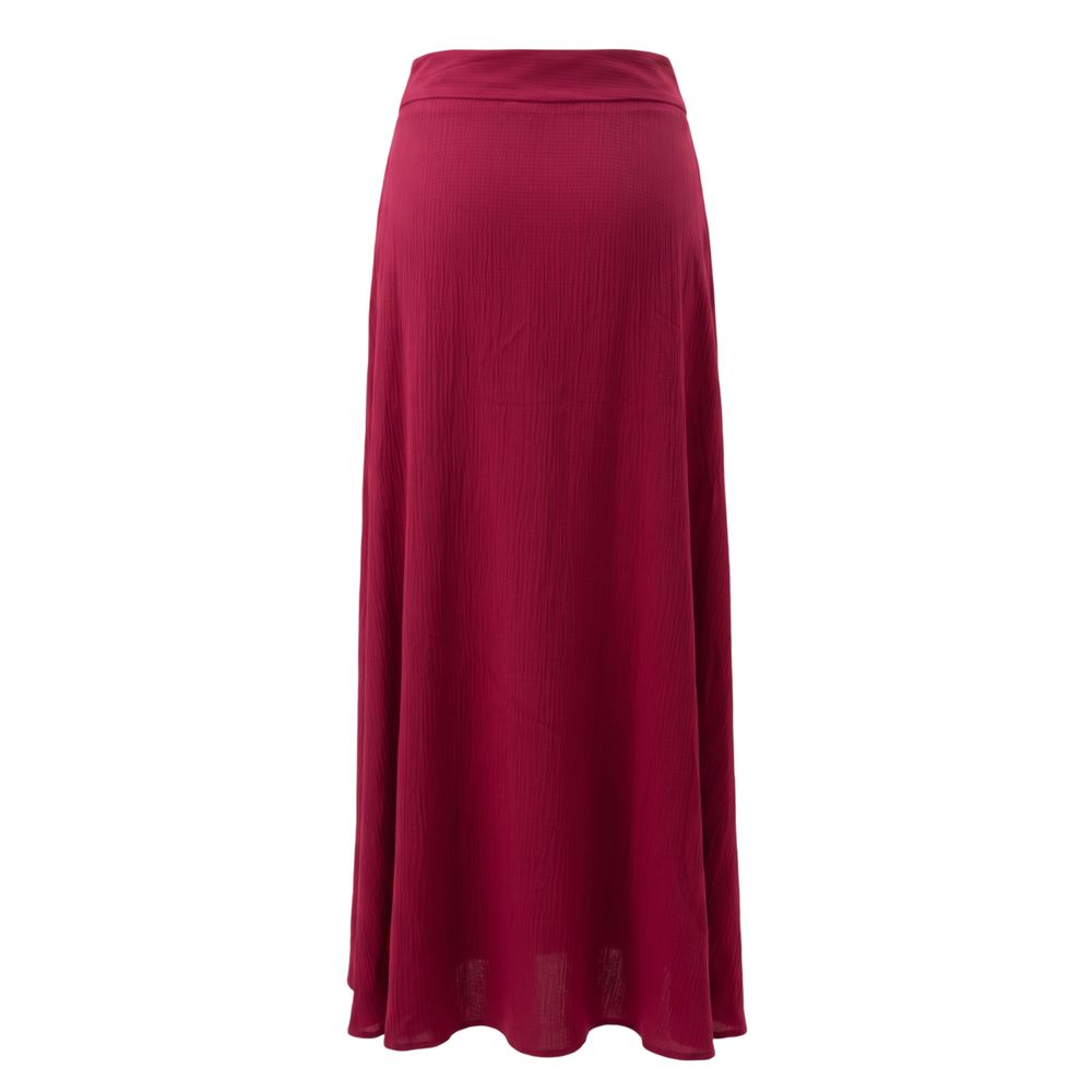 Trussardi Jeans Red Viscose Women Skirt
