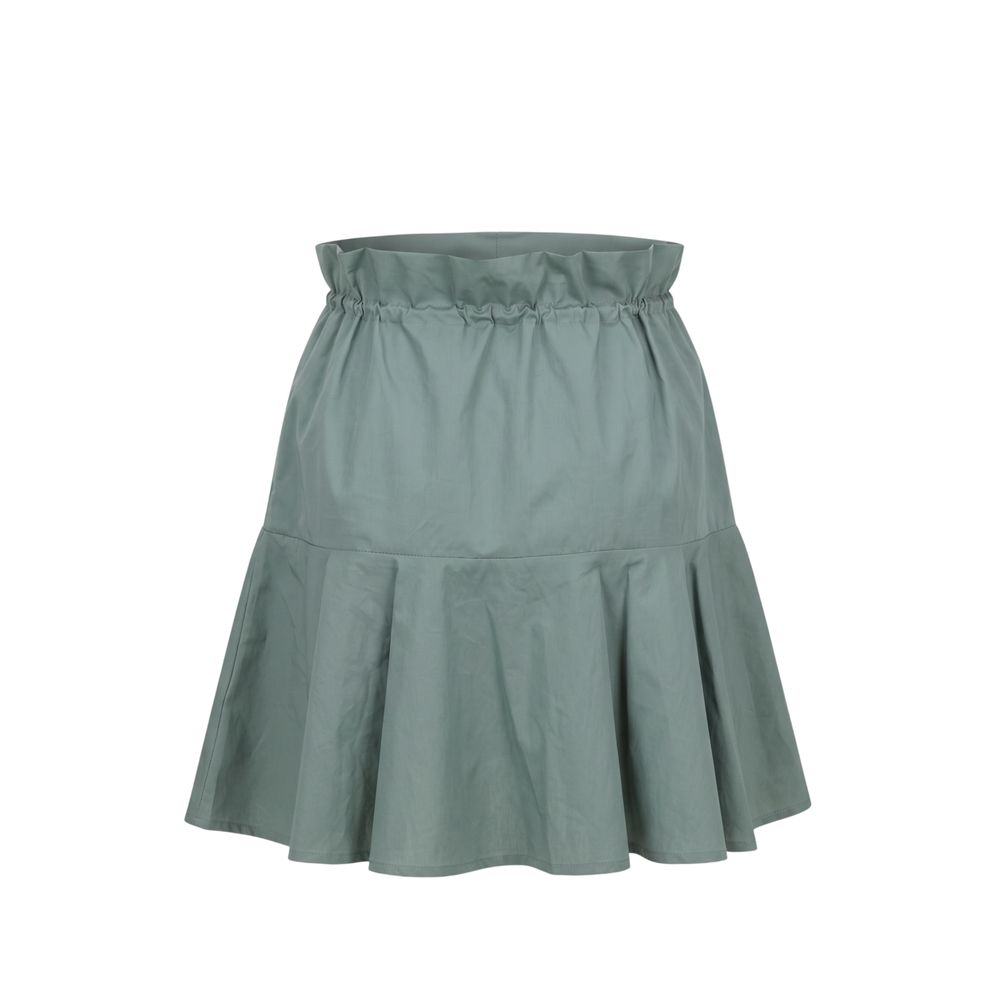 Trussardi Jeans Green Cotton Women Skirt