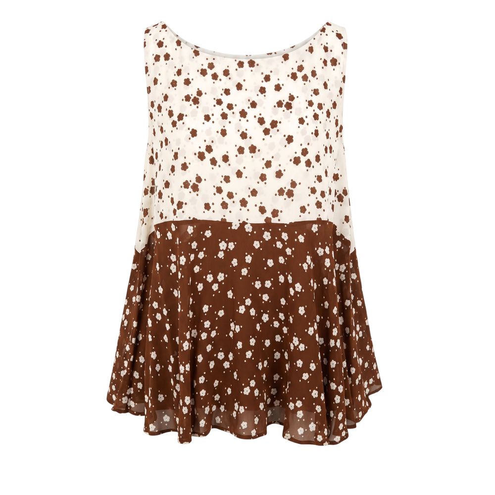 Trussardi Jeans Brown Viscose Women Tank