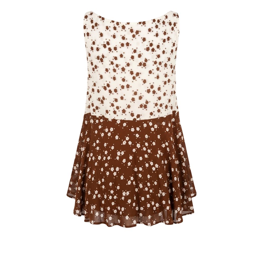Trussardi Jeans Brown Viscose Women Tank