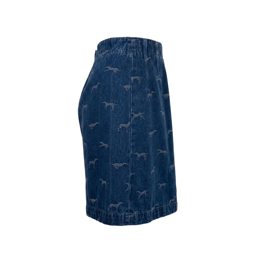 Trussardi Jeans Blue Cotton Women Skirt