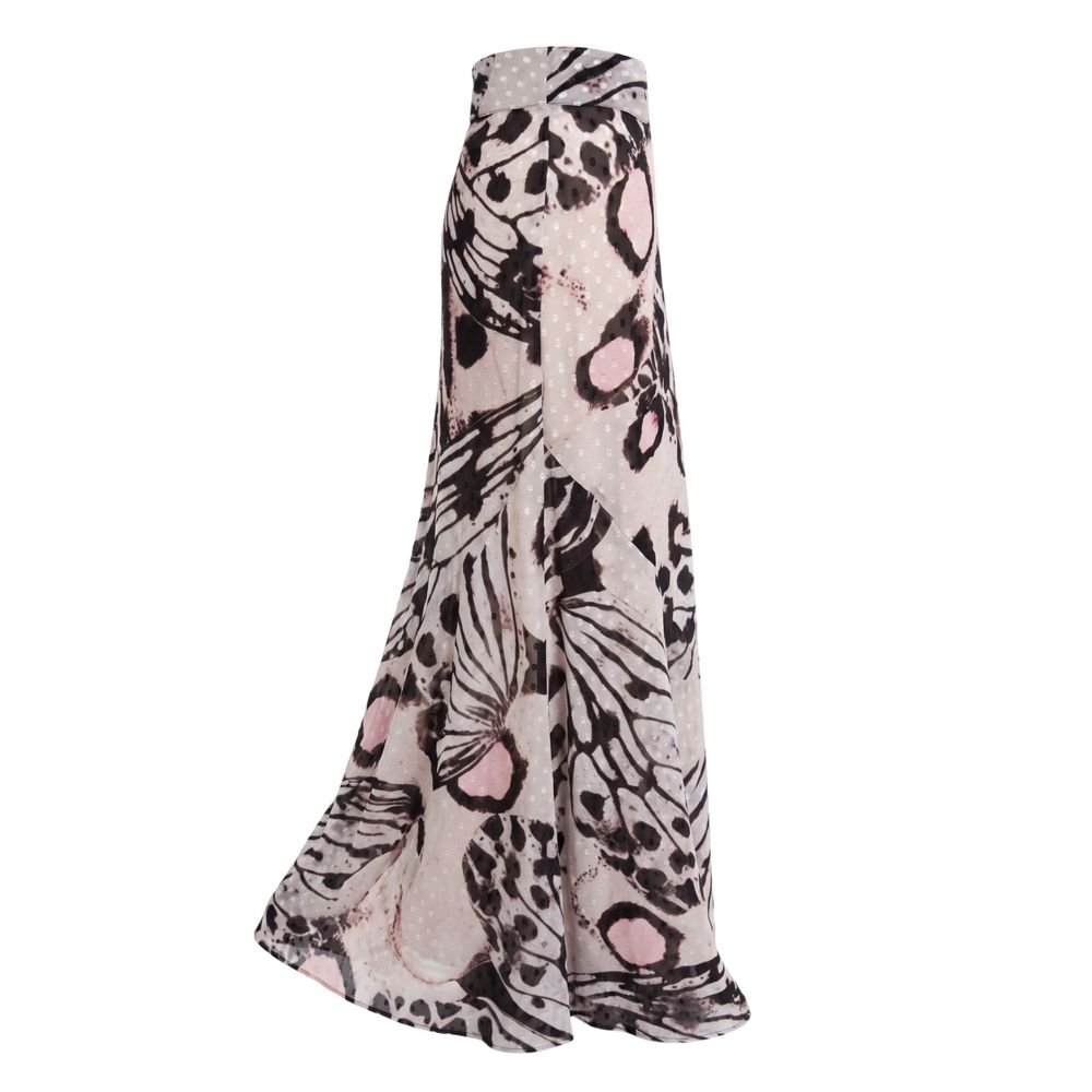 Trussardi Jeans Pink Polyester Women Skirt