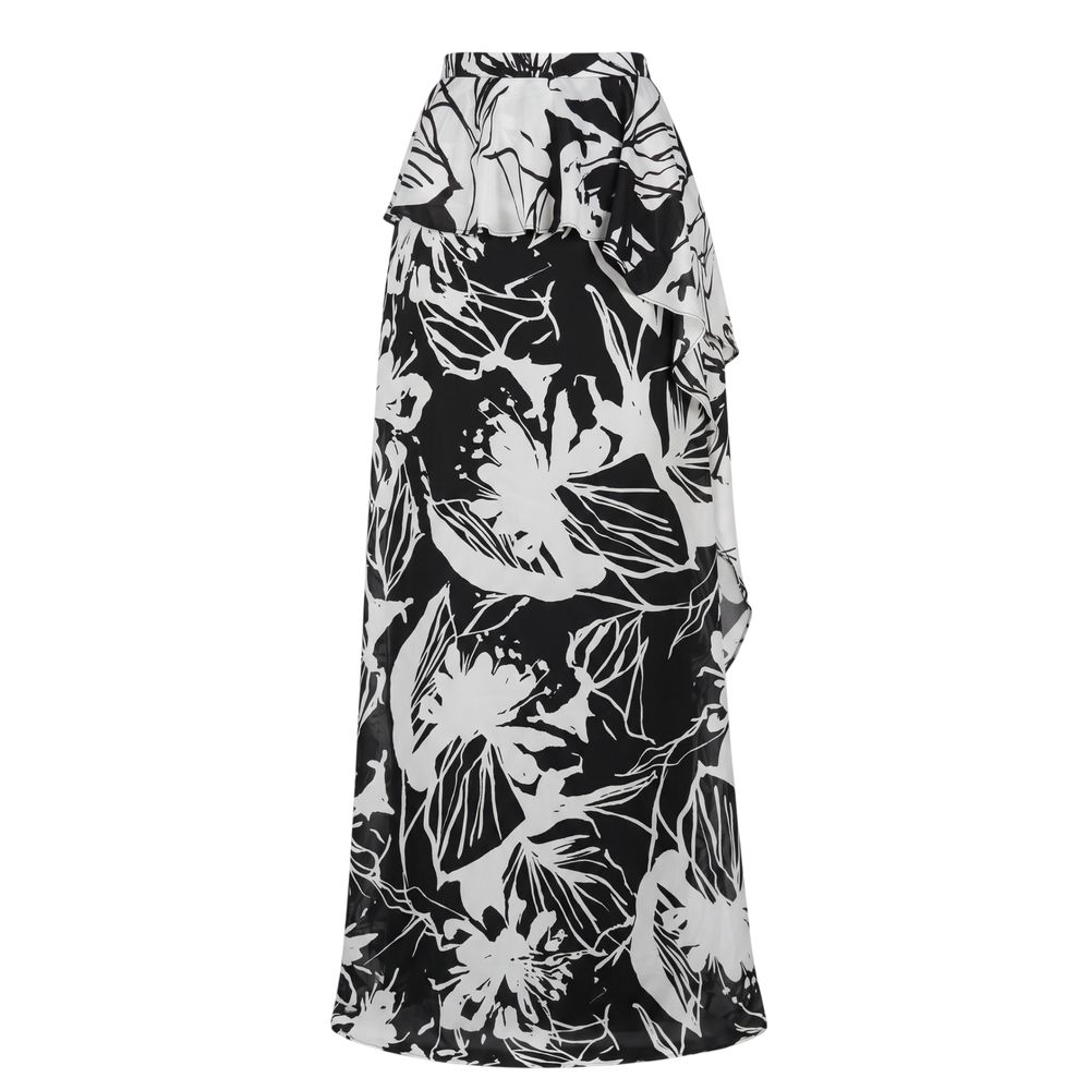 Trussardi Jeans Black Polyester Women Skirt