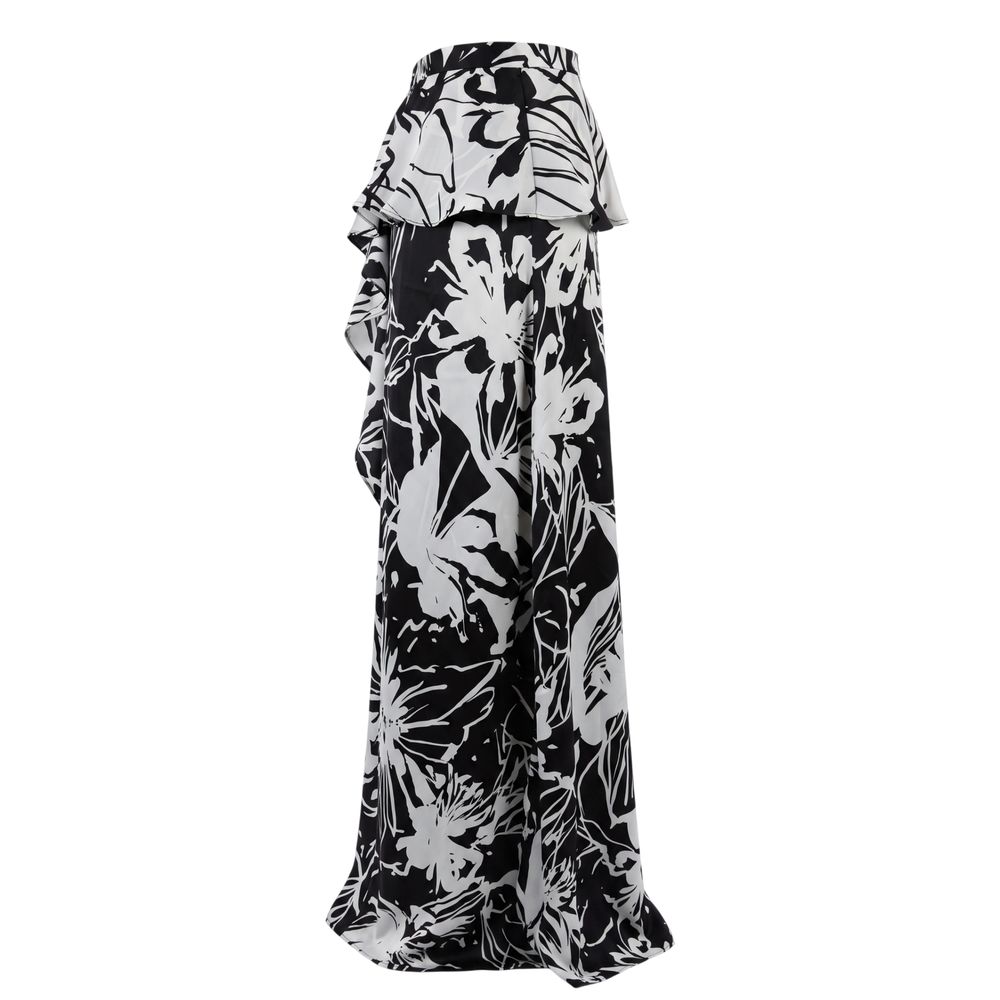 Trussardi Jeans Black Polyester Women Skirt