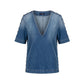 Trussardi Jeans Blue Cotton Women Shirt