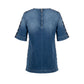 Trussardi Jeans Blue Cotton Women Shirt