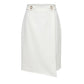 Trussardi Jeans White Polyester Women Skirt