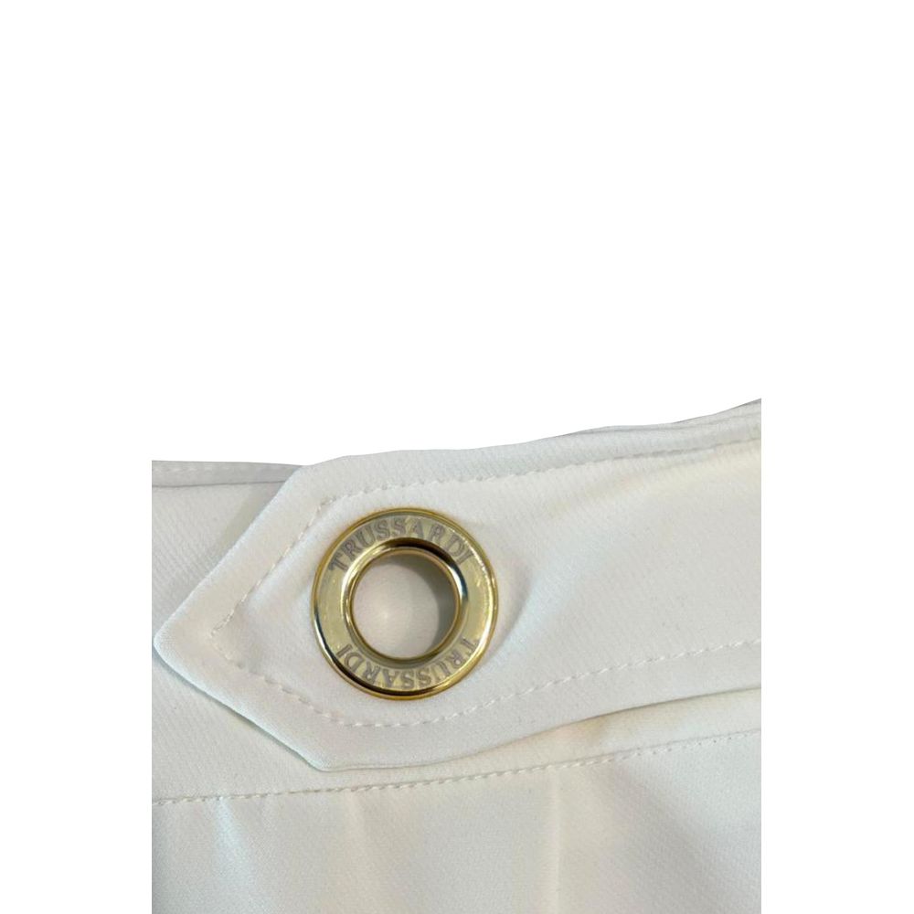 Trussardi Jeans White Polyester Women Skirt