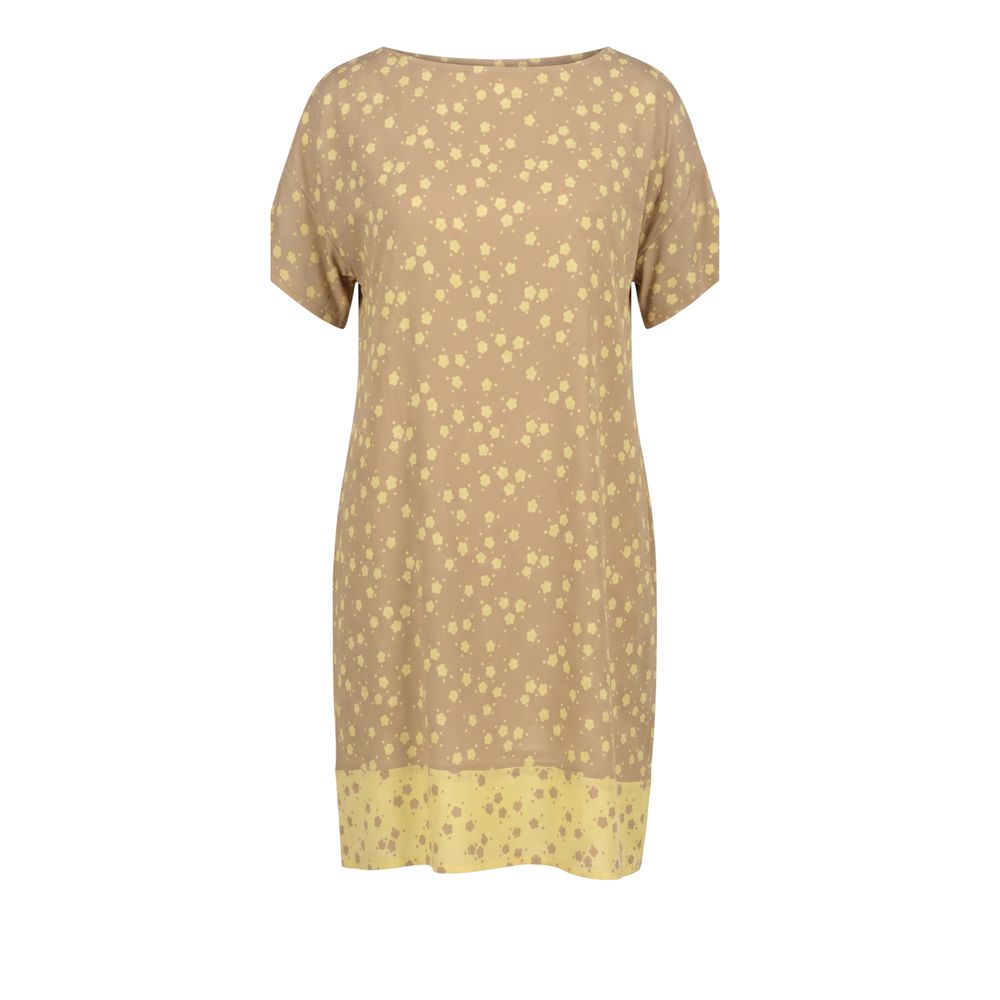 Trussardi Jeans Beige Viscose Women Dress