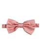 Dolce & Gabbana Men Light Pink 100% Silk Adjustable Neck Papillon Bow Tie
