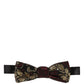 Dolce & Gabbana Multicolor Floral Jacquard Adjustable Neck Papillon Bow Tie