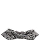 Dolce & Gabbana Men Gray Abstract Silk Adjustable Neck Papillon Bow Tie