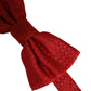 Dolce & Gabbana Men Red 100% Silk Adjustable Neck Papillon Bow Tie