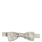 Dolce & Gabbana Men White 100% Silk Adjustable Neck Papillon Bow Tie