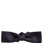 Dolce & Gabbana Men Violet 100% Silk Adjustable Neck Papillon Bow Tie