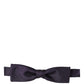 Dolce & Gabbana Men Violet 100% Silk Adjustable Neck Papillon Bow Tie