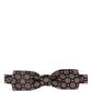 Dolce & Gabbana Multicolor Geometric Silk Adjustable Neck Papillon Bow Tie
