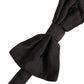 Dolce & Gabbana Men Black 100% Silk Adjustable Neck Papillon Bow Tie