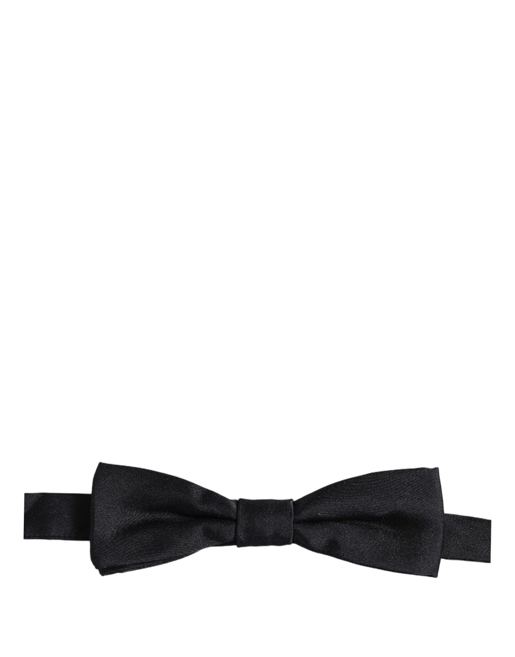 Dolce & Gabbana Men Dark Blue 100% Silk Adjustable Neck Papillon Bow Tie