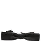 Dolce & Gabbana Men Black 100% Silk Adjustable Neck Papillon Bow Tie