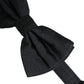 Dolce & Gabbana Men Black 100% Silk Adjustable Neck Papillon Bow Tie