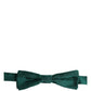 Dolce & Gabbana Men Green 100% Silk Adjustable Neck Papillon Bow Tie