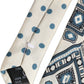 Dolce & Gabbana Men Off White Blue Geometric Adjustable Tied Necktie Tie