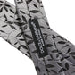 Dolce & Gabbana Men Gray Leaf Pattern Silk Adjustable Tied Necktie Tie
