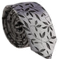 Dolce & Gabbana Men Gray Leaf Pattern Silk Adjustable Tied Necktie Tie